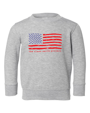 American Flag TCEP Crewneck Toddler