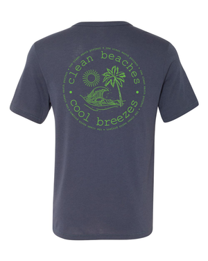 Clean Beaches Cool Breezes Tee | Vintage Navy