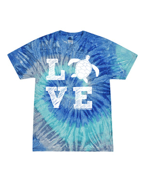 Turtle LOVE TIE DYE! Toddler/Youth Tee