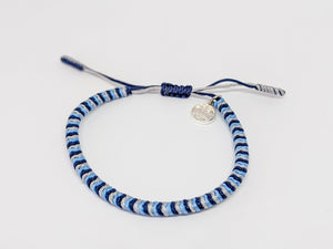 blue grey light blue bracelet