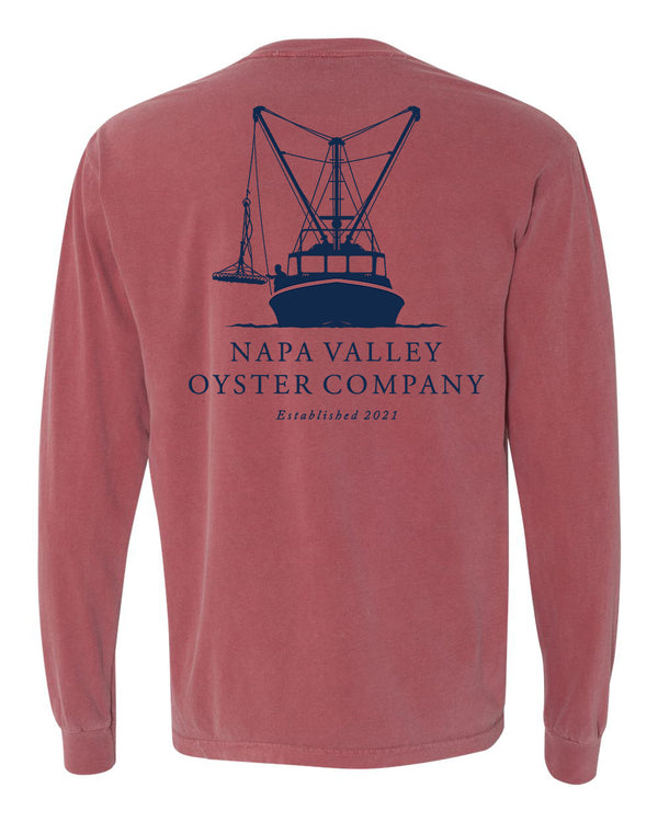 Napa Valley Oyster Company Long Sleeve Tee | Oyster Boat