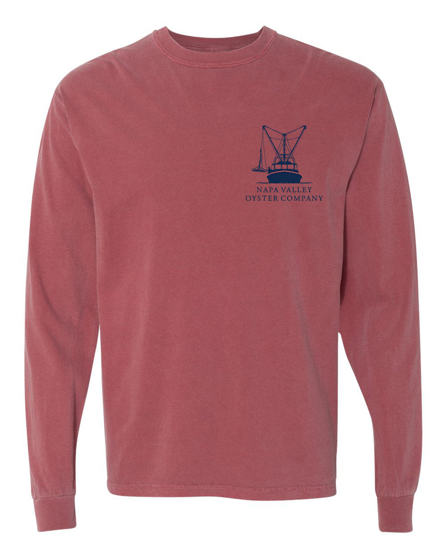 Napa Valley Oyster Company Long Sleeve Tee | Oyster Boat