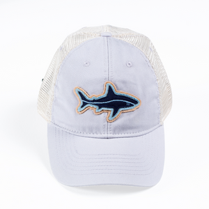 Shark | Relaxed Twill Hat | Silver