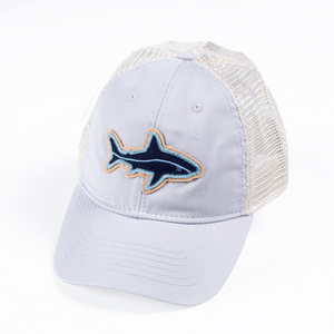 Shark | Relaxed Twill Hat | Silver