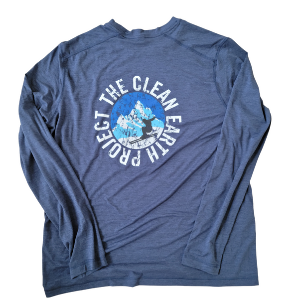 Snow trails Ski Sport Long Sleeve | Denim Heather