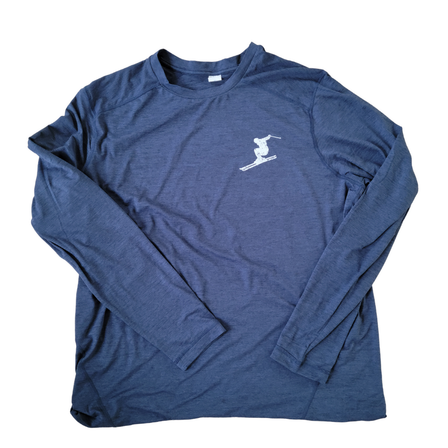 Snow trails Ski Sport Long Sleeve | Denim Heather