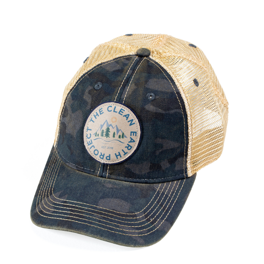 The Clean Earth Project | Circle Logo Vintage Trucker Hat | 5 Colors