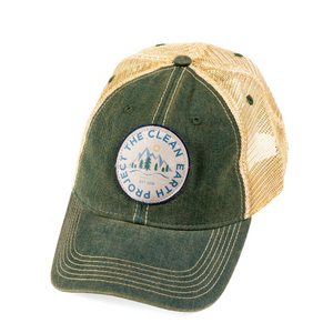 The Clean Earth Project | Circle Logo Vintage Trucker Hat | 5 Colors