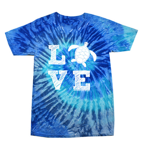 Turtle LOVE TIE DYE! Toddler/Youth Tee