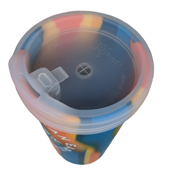 multi color reusable cup