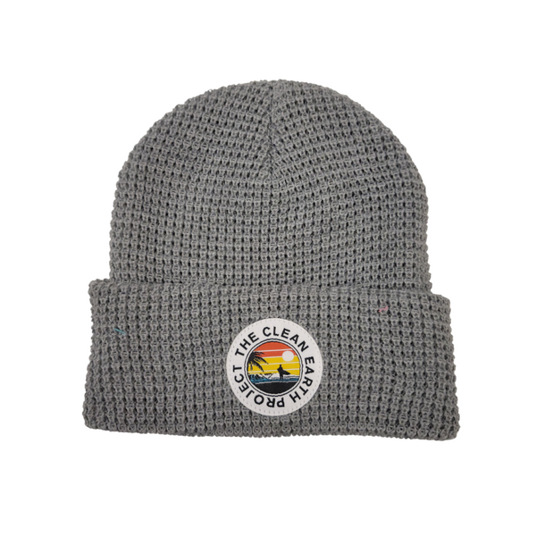 100% recycled water bottle Surfer waffle knit Winter Beanie from The Clean  Earth Project