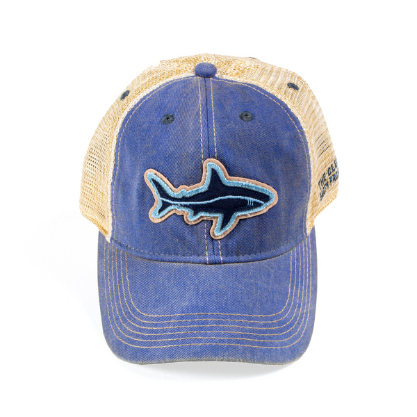 Toddler Shark | Vintage Trucker Hat | Blue