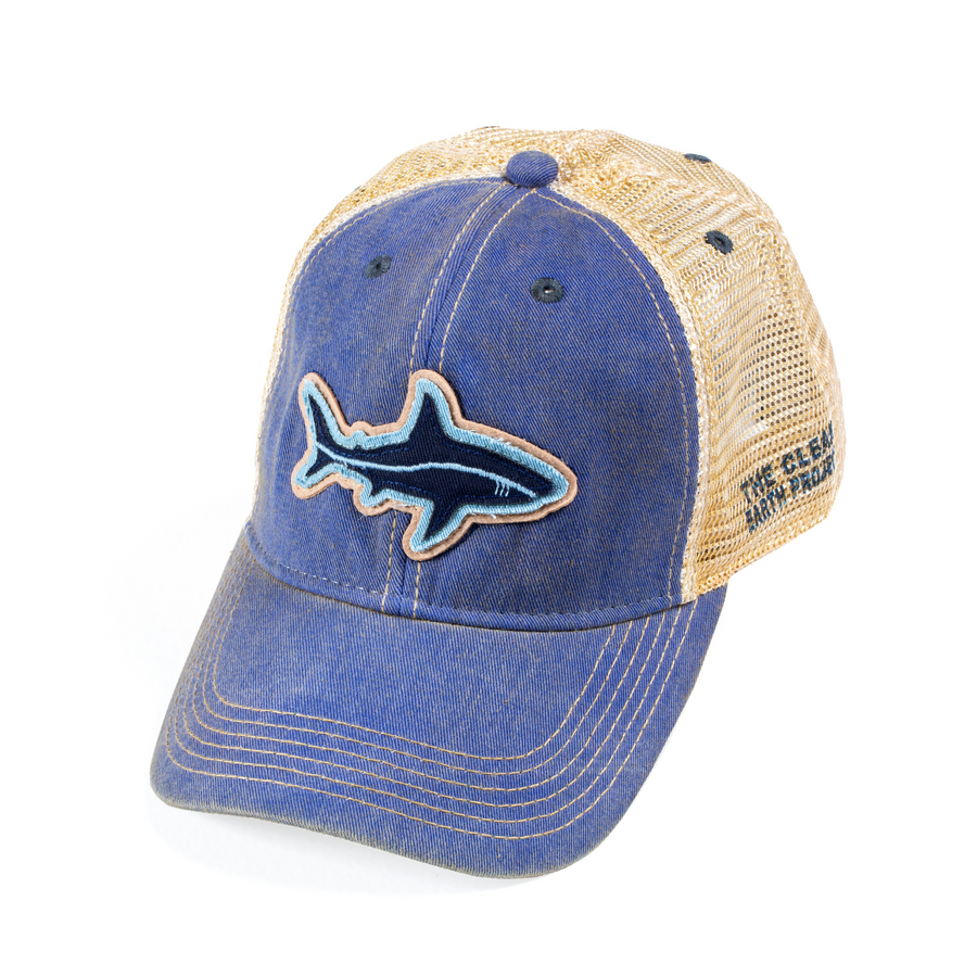 Toddler Shark | Vintage Trucker Hat | Blue