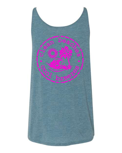 Clean Beaches Cool Breezes Tank | Teal