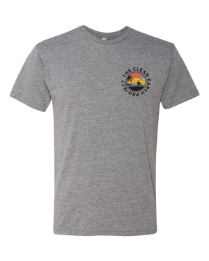 heather grey surfer logo front