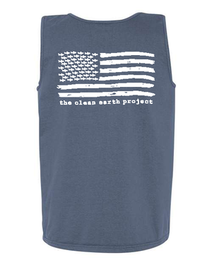 American Flag Beach Tank | Shark