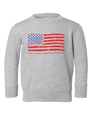 American Flag TCEP Crewneck Toddler