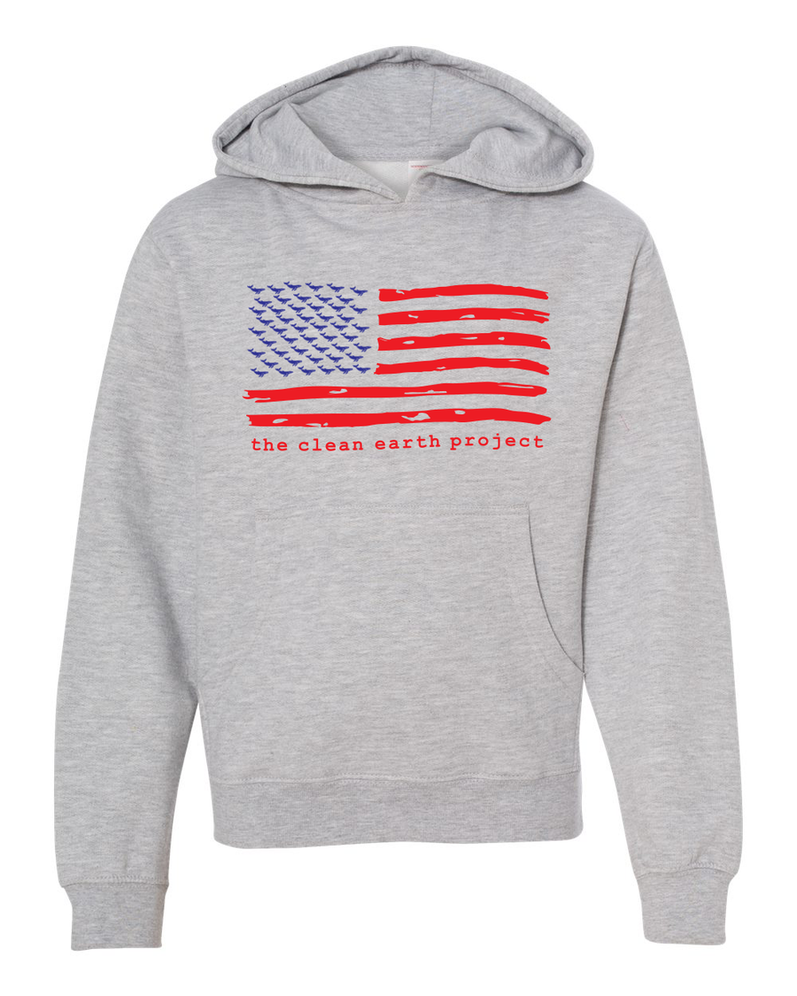 American Flag Sweatshirt Youth